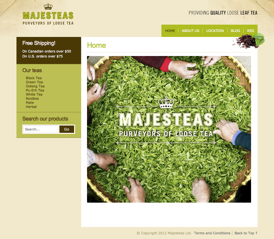Magesteas Ltd. Homepage